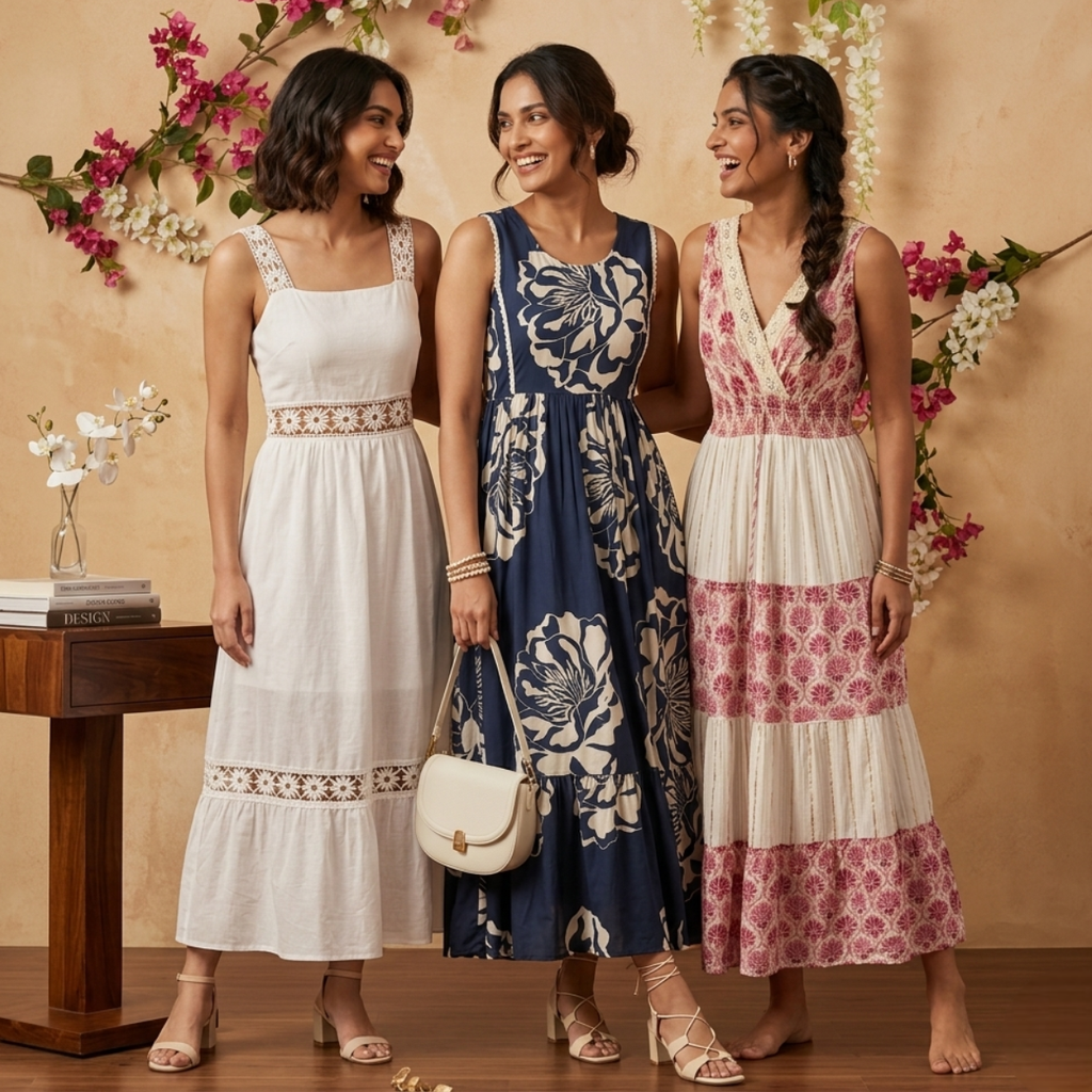 3 Printed Maxi Dress ? Style Meets Comfort | MD-05