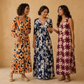 3 Printed Maxi Dress ? Style Meets Comfort | MD-07