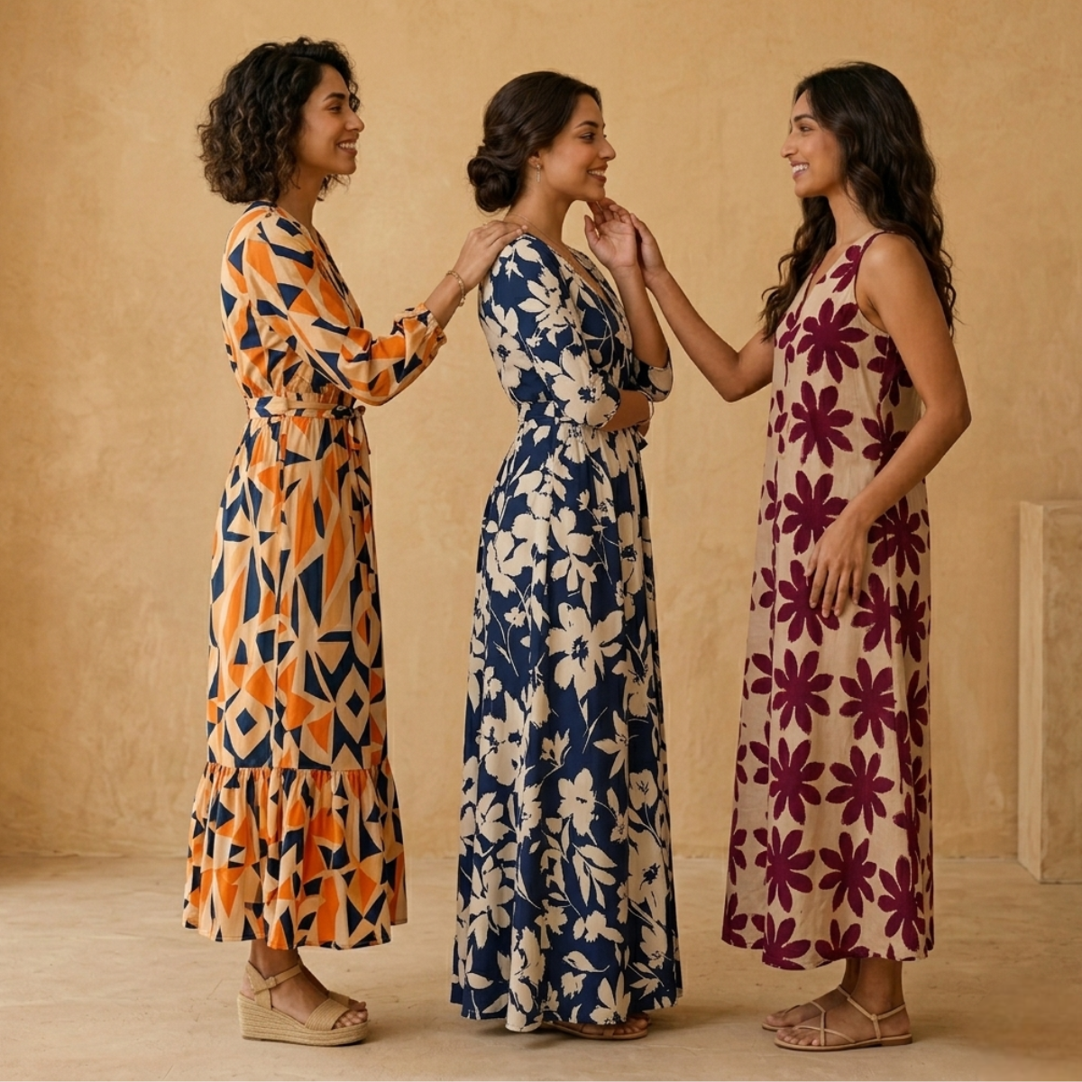 3 Printed Maxi Dress ? Style Meets Comfort | MD-07