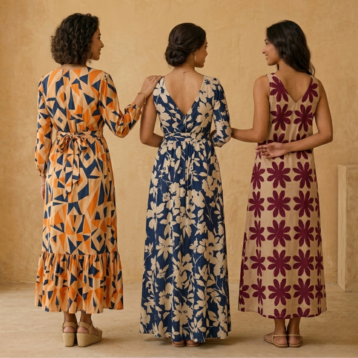 3 Printed Maxi Dress ? Style Meets Comfort | MD-07