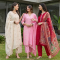 3 Kurta Pants & Dupatta Set (E-06)