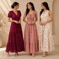 3 Printed Maxi Dress ? Style Meets Comfort | MD-09