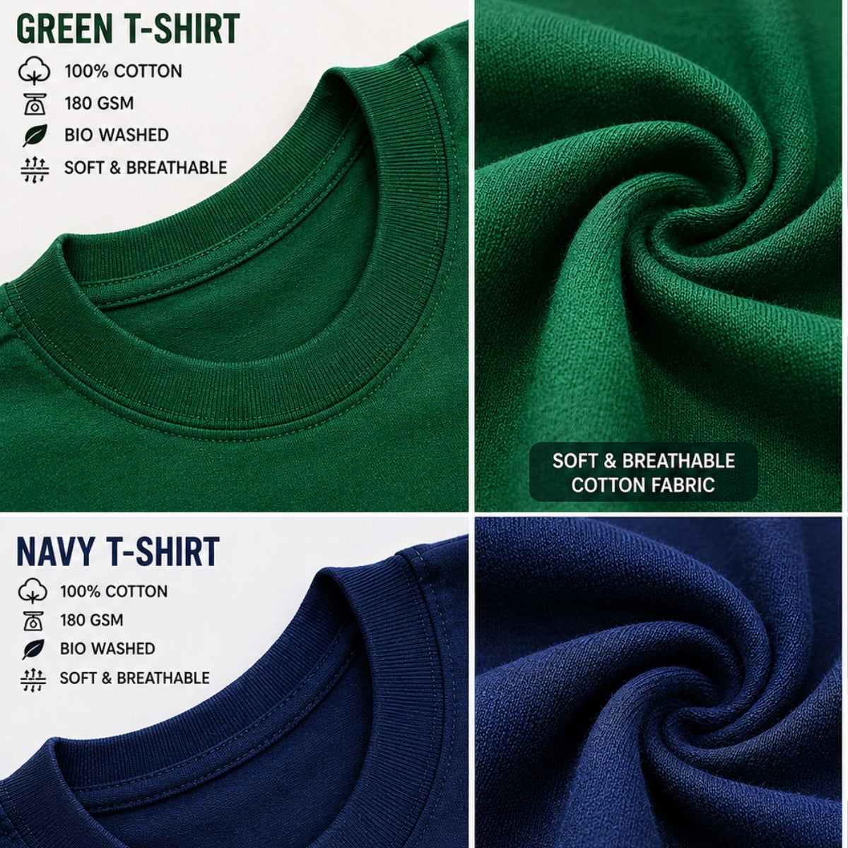 Oversized Printed T-Shirt Combo Pack | Pack of 2 Casual T-Shirts | TT-05