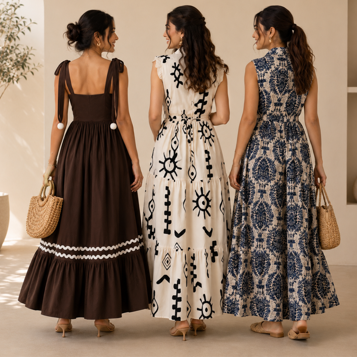 3 Printed Maxi Dress ? Style Meets Comfort | MD-01