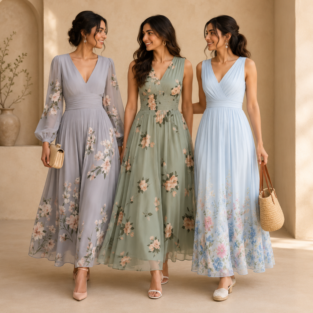 3 Printed Maxi Dress ? Style Meets Comfort | MD-02