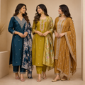 3 Kurta Set with Dupatta - Comfort For Every Occasion & Daily Wear ( D2 )