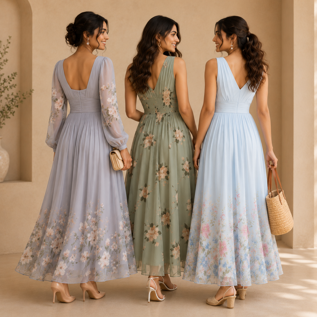 3 Printed Maxi Dress ? Style Meets Comfort | MD-02