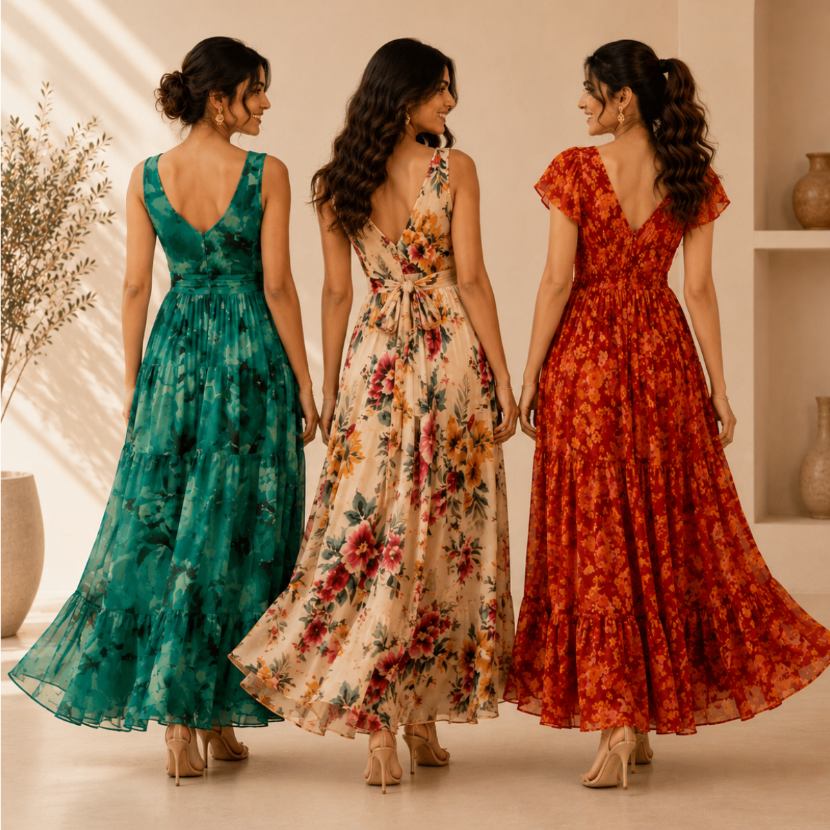 3 Printed Maxi Dress ? Style Meets Comfort | MD-03