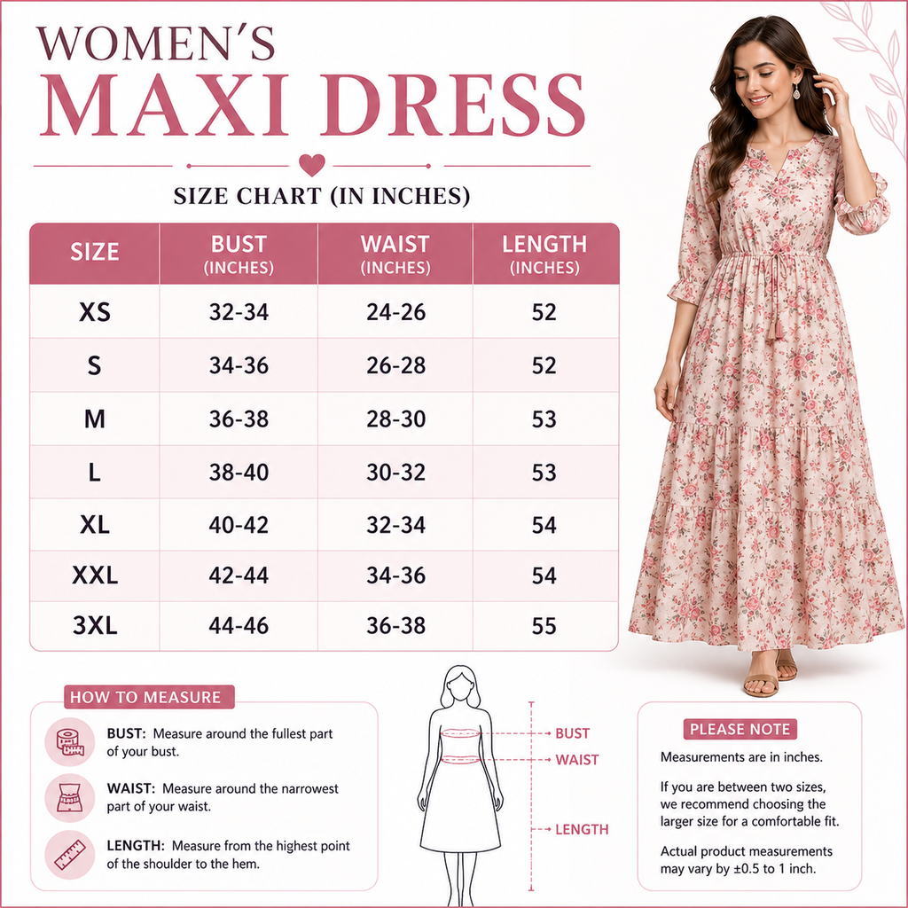 3 Printed Maxi Dress ? Style Meets Comfort | MD-04