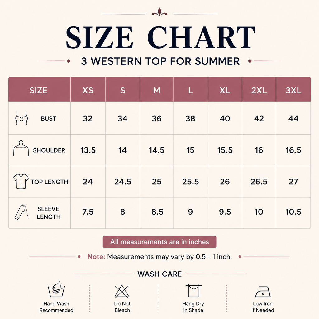 3 Western Top for Summer ( WT-2)