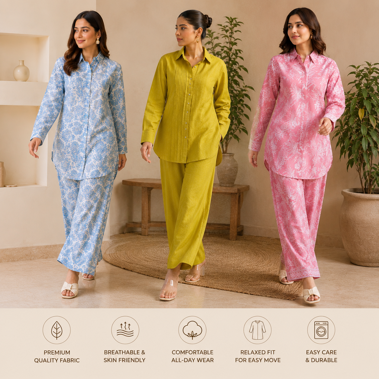 Women?s Co-Ord | Pack of 3 | Casual Wear
