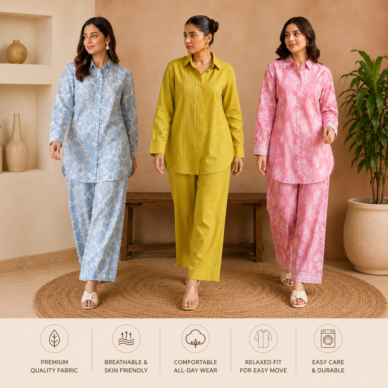 Women?s Co-Ord | Pack of 3 | Casual Wear