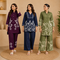 Women?s Printed Co-Ord | Pack of 3 | Casual Ethnic Fusion Wear
